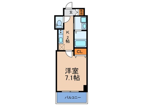 Ｋ－フロント今宮Ⅰ番館の物件間取画像